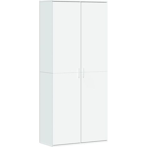Maison Exclusive - Credenza Bianca 80x35x180 cm in Legno Multistrato