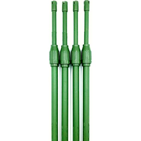 Telescopic Extendable Plant Support Garden Stakes - 1.2m - 2.1m L (pack of 12)