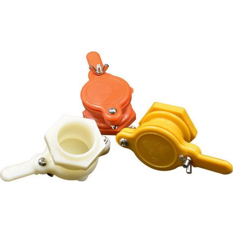Robinet Extracteur de Miel 6PCS Vanne Miel Vanne Extracteur Miel Robinet Apiculture d'abeille Outil pour Apiculteur-44mm (1/4)