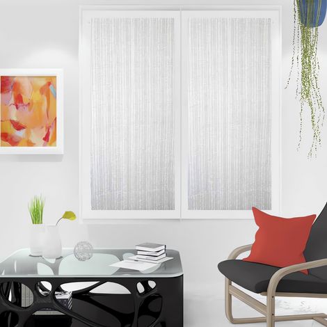Maelis Brise Bise, Polyester, Blanc, par Soleil d'ocre - 60 x 160 cm