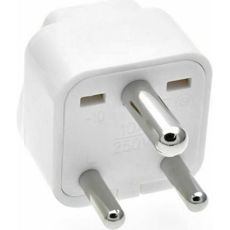 Südafrikanischer Reiseadapter Typ M mit Schutzkontaktstecker für Südafrika (1/5)