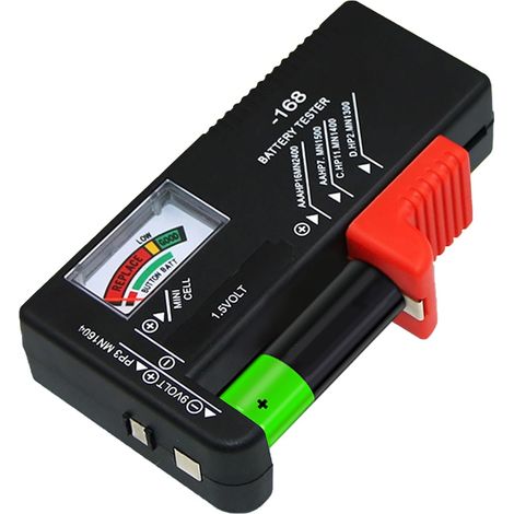 Le testeur de batterie est adapté à tous les types de piles, y compris les piles bouton AA, AAA, D, C, 9 V et 1,5 V, et peut effectuer des tests d'état de la batterie sans source (1/5)