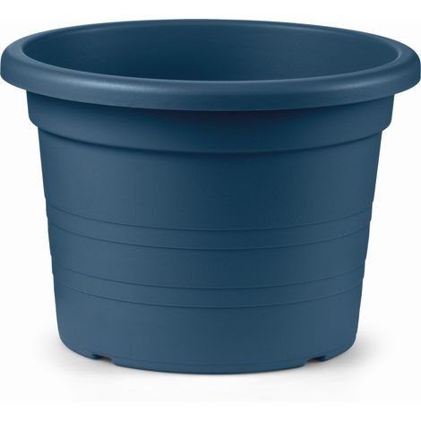 Vaso Cilindro Plastica  50 cm - Deep Blue