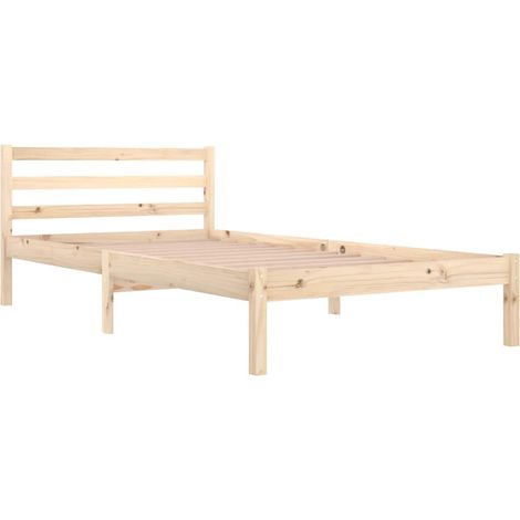 Massivholzbett Kiefernholz 100x200 cm vidaXL (1/4)