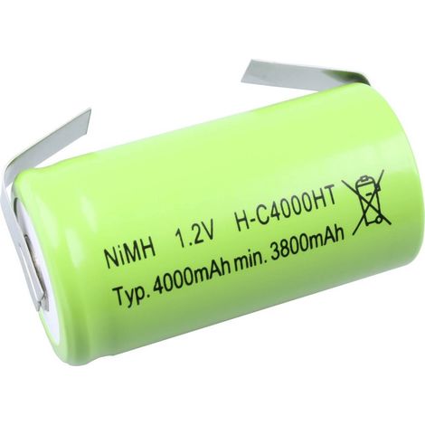 Mexcel Batteria ricaricabile speciale 1/2 Torcia (C) NiMH 1.2 V 4000 mAh 1 pz.