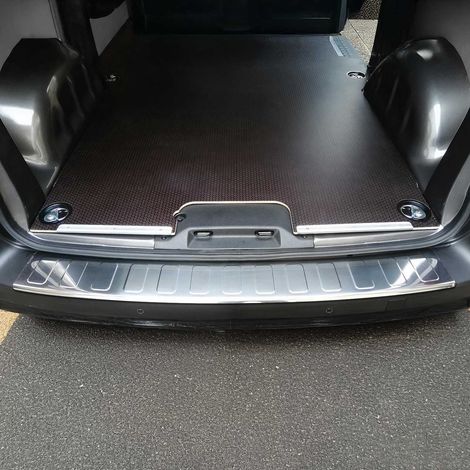 Protection seuil Coffre Pare-Chocs Compatible avec Citroen Jumpy 2016-2024 L1 L2 Brossé