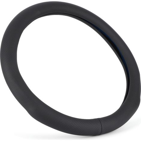 Housse de volant universelle en cuir artificiel de 15 pouces, accessoire intérieur de voiture (1/5)