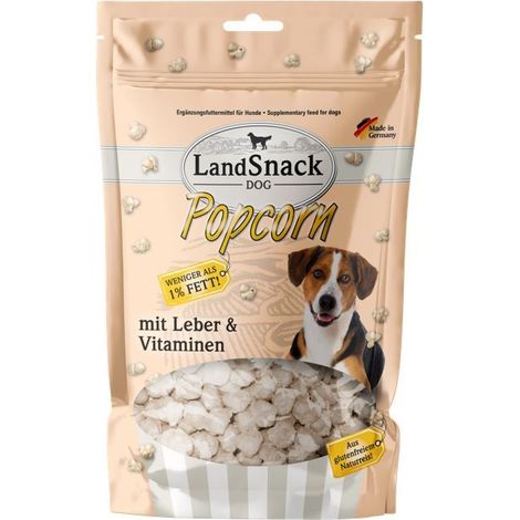 LandSnack Dog Popcorn mit Leber und Vitaminen 100g