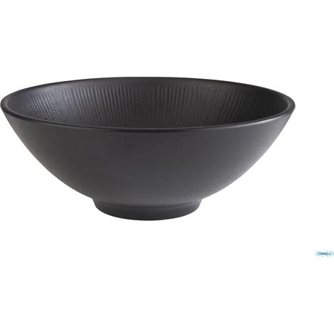Bol NERO, Ø 24 cm, hauteur 9 cm, mélamine, noir, 1,7 litre (1/2)