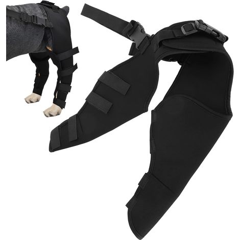 Genouillères élastiques réglables pour chiens, offrant une excellente stabilité et protégeant les pattes arrière blessées ou malades. Accessoires de protection pour la santé des chiens. (1/5)