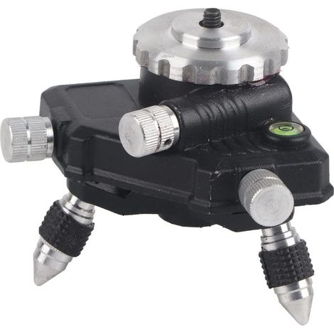 Treppiede per Livella a 360 Gradi, Supporto Adattatore in Lega di Alluminio Standard con Filettatura 1/4" per Livella (1/5)