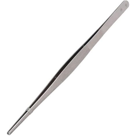 Pince à griller de chef, ensemble de 1 pièce, pince à arêtes de poisson, pince de cuisine de précision en acier inoxydable, 30 cm (1/4)