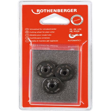 ROTHENBERGER Schneidrad für TC 42 PRO PVC, 3 Stück - 070028D