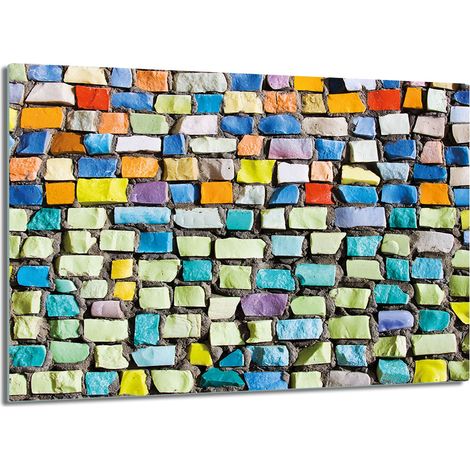 Schneidebrett aus gehärtetem Glas, 30 x 22 cm, Ziegelstein (1/5)