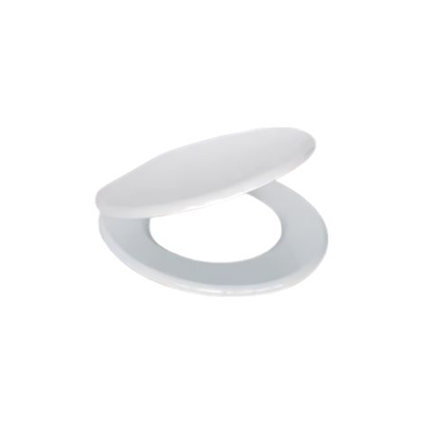 edile WC Universale in MDF Bianco Soft Close Sganciabile con Pulsante Centrale – Interasse 65–165 mm