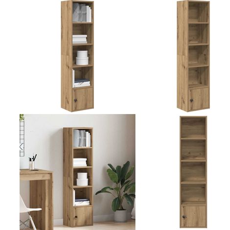 vidaXL Bücherregal Artisan-Eiche 31x24x127 cm Holzwerkstoff (1/5)