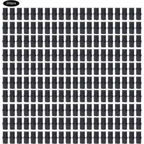 200 Pcs Pince à film, Serre Film Clip Fixation Pince Serre Accessoires pour Filet En Plastique Film À Effet de Serre omentum (1/4)