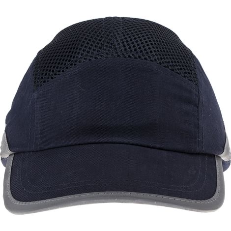 Portwest – Casquette anti-heurt aérée marine – Norme EN812 – Maille pour excellent flux d'air – Ajustable 52-65 cm avec bandes auto-aggrippantes