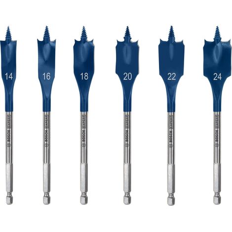 KIT 6 PEZZI MECCHIE BOSCH DIAMETRI 14,16,18,20,22,24mm SELFCUT - 2608900332
