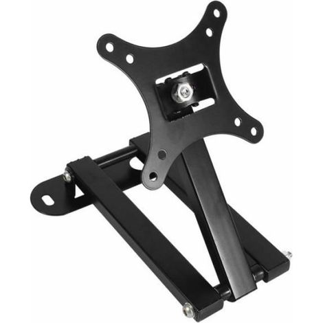 Support Murale Tv - Universel - Noir - Compatible Vesa 75x75 100x100 - Charge Max 30 Kg - Pour Écrans 10 À 32 Pouces - 1 Pièce (1/4)