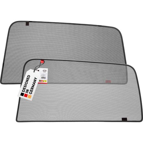 HEYNER® Sonnenschutz Magnethalterung VW Tiguan (2) ab 2016 – 2er Set für hintere Türen, passgenau, grau, gummierter Rahmen