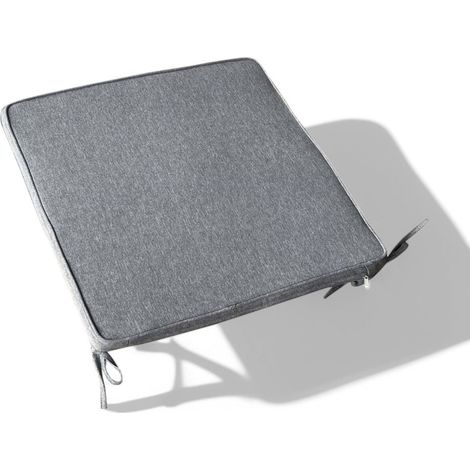 Cuscino seduta in poliestere sfoderabile large grigio chiaro 45x50 cm (1/2)