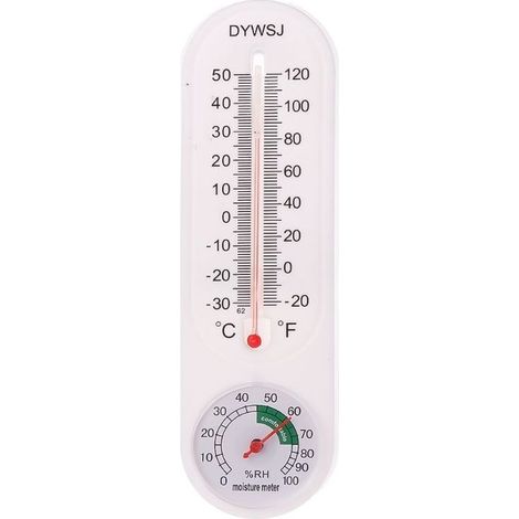 Thermomètre et hygromètre suspendu au mur, pour l'intérieur et l'extérieur, jardin, bureau, enregistreur de température (1/5)
