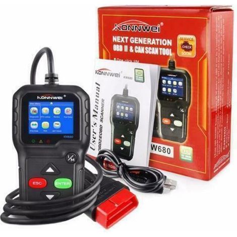 Lettore OBD KONNWEI KW680 Scanner Codici AUTO Diagnostica Strumento Analisi OBD (1/4)