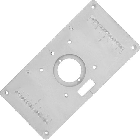 235 mm x 120 mm x 8 mm Aluminium-Distanzplatte und -Ring für DIY-Frästische (Holzbearbeitung) (1/5)
