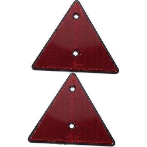 CSPARKV 2 Pièces Pvc Plaque Réfléchissante Arrière De Voiture Panneau D'avertissement De Route Triangles Réfléchissants En Bordure De Route Triangle D'urgence Réflecteur Triangle Routier (1/5)