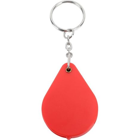 Porte-clés loupe 10x pliable et portable avec anneau porte-clés pour la lecture en extérieur (rouge) (1/5)