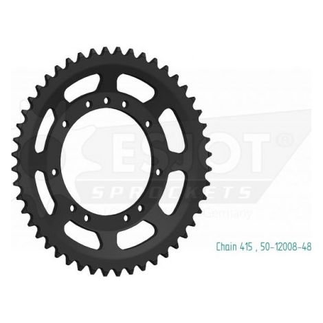 Couronne Acier compatible avec les motos de marque KTM - 415 - 48 Dents - Made in Germany