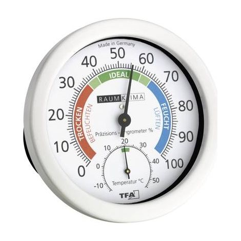 TFA Dostmann 45.2028 Termohigrómetro Blanco Analógico