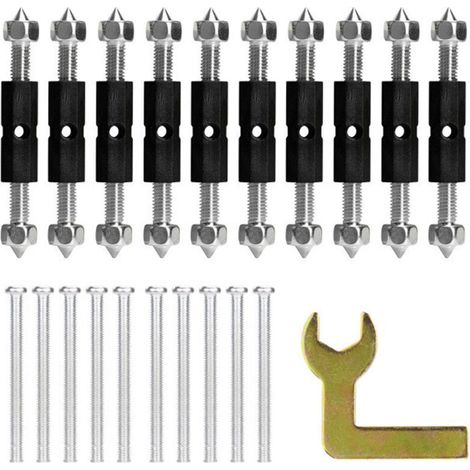Kassetten-Schraubenstützstangen-Set Typ 86, Montage- und Reparaturkassette für Wandschalterdosen, inklusive Schraubenschlüssel