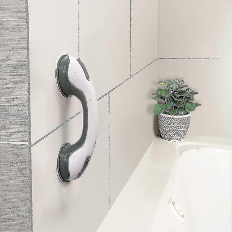 Barres de douche - 12 barres d'appui pour salle de bain, ventouses de sécurité à double verrouillage, barres de douche pour personnes âgées, produit d'assistance aux personnes handicapées (1/5)