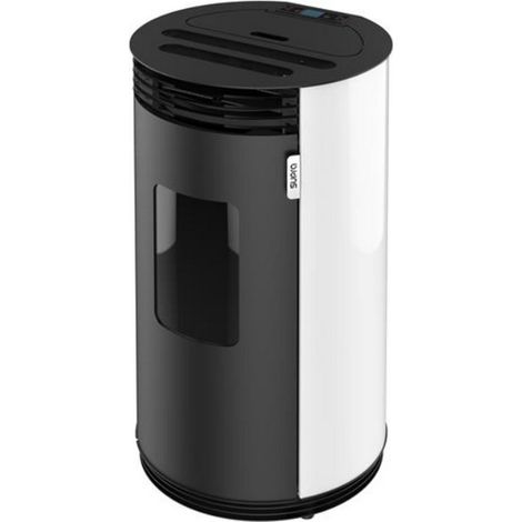 Supra – Poêle à granulés 20 kg – Efficacité 92% – Pour salle jusqu'à 160 m² – Évacuation fumées 8 cm – Acier noir – Autonomie 11-32 h (1/3)