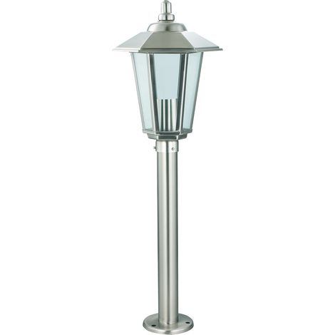 Borne de jardin 45 cm chrome mat E27 IP44 Akasya-4 Struhm (1/3)