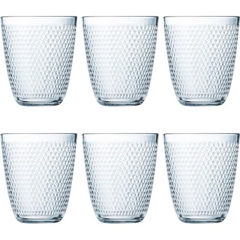 Lot de 6 verres hauts en verre 31 cl Sodo adaptés au réfrigérateur, ne passent pas au micro-ondes recyclable (1/5)