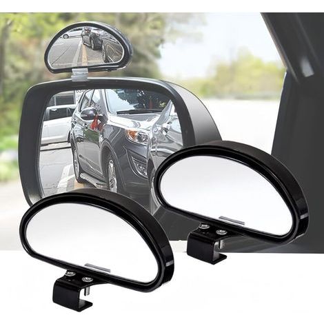 Retroviseur Conduite Accompagnée Retroviseur Angle Mort Miroir D'angle Mort RéTroviseur Conduite Accompagnée pour Tous Les Voitures- Miroir Convexe Angle réglable (2Pcs) (1/4)