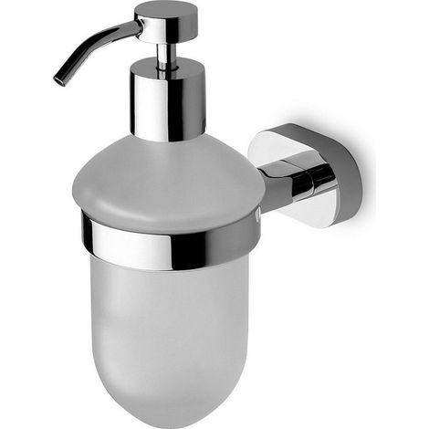 Erogatore sapone dosatore a muro in vetro e ottone modello OLVO-3458 (1/2)