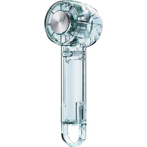 1 Ventilateur portable, crochet rétractable, 3 vitesses, batterie 2000mAh, USB-C, pour bureau sport voyage (1/5)