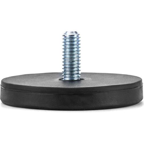 Hejo 6 Stück Neodym Magnete Gummiert, 43mm mit M6 Außengewinde Hejo 6 Stück Neodym Magnete Gummiert, 43mm mit M6 Außengewinde