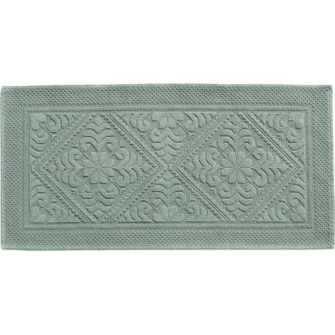 VIVARAISE - Tapis de bain uni Vivaraise Enzo en coton (54 x 110 cm)