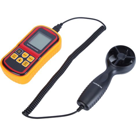 Anémomètre LCD Portatif Haute Précision Numérique à Capteur Séparé pour Mesure de Vitesse du Vent Industriel (1/5)