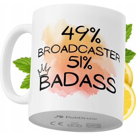 Lustige Tasse für Moderatoren – Kaffee- oder Teetasse mit witzigem Textdesign – ideal für Geburtstage, Namenstage, Feiertage und besondere Anlässe. Hochwertige Tasse für Zuhause, Büro und Arbeit. Farb
