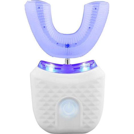 Brosse à dents électrique sonique 360° entièrement automatique avec socle de chargement-AquaForge