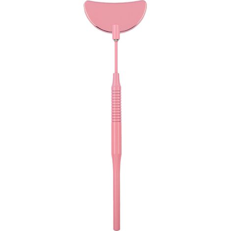Miroir Maquillage Acier Inoxydable Demi-Lune Pour Extension De Cils Outil Inspection Visage Voyage - 1 Piece (1/5)