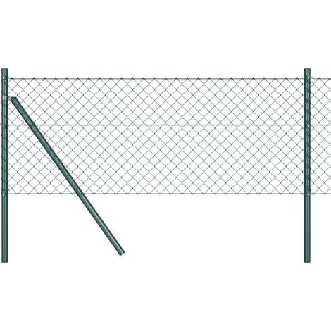 Poteaux de clôture. Verts, 10 x 0,4 mètres (grille de 40 x 40 mm) (1/5)