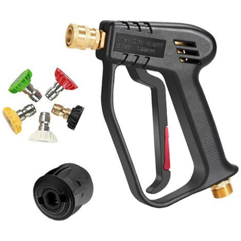 royaluxe-Pistolet de Lavage Haute Pression, 4000 PSI, Interface M22 (14 mm) et Interface Rapide Karcher avec 5 Embouts de Buse d'eau pour Nettoyage de Voiture