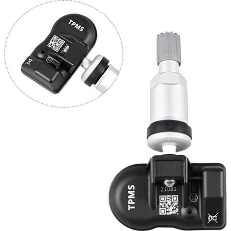 MX Programming Sensore TPMS Monitoraggio della pressione dei pneumatici 315 MHz 433 MHz Strumento di riparazione universale 2 in 1 Argento (1/4)